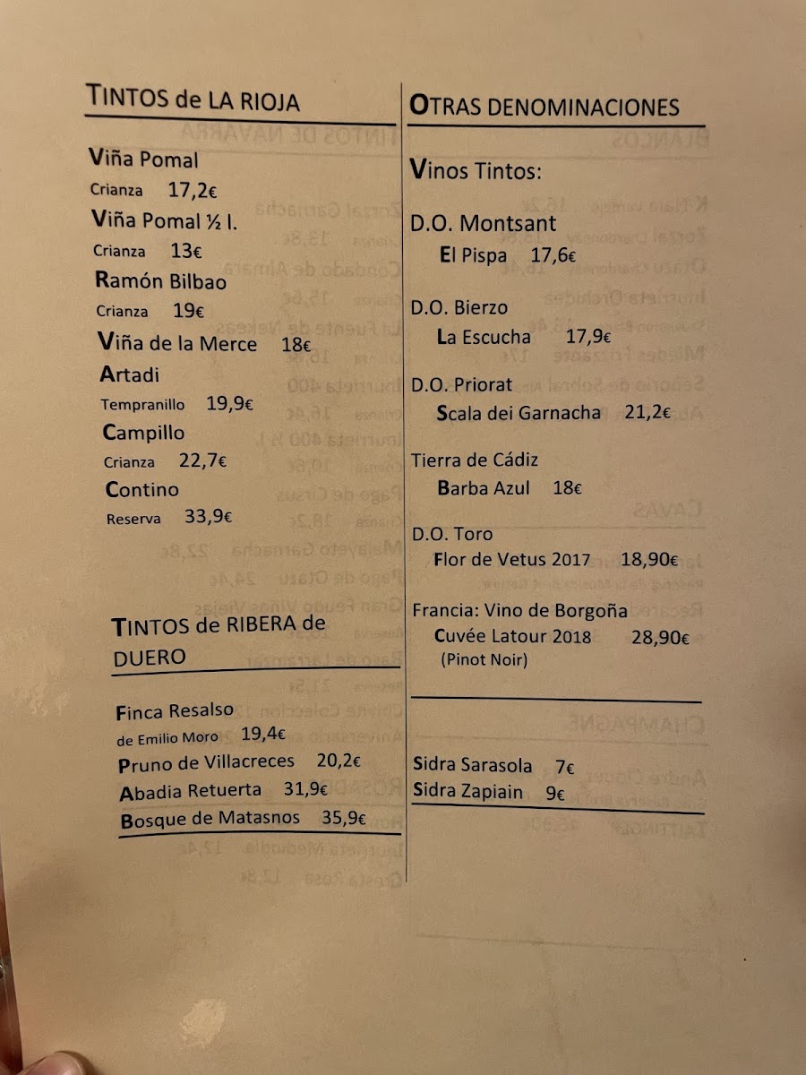 Menu La Casona Asador Sidrería-8